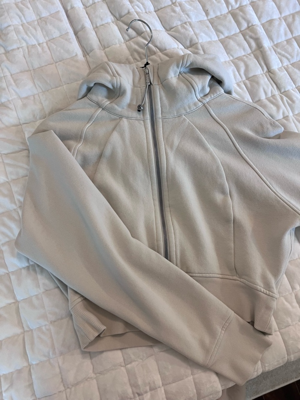 lululemon athletica Light Beige Full-Zip Hoodie Jacket